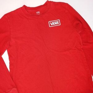 Vans Red Long Sleeve Shirt M